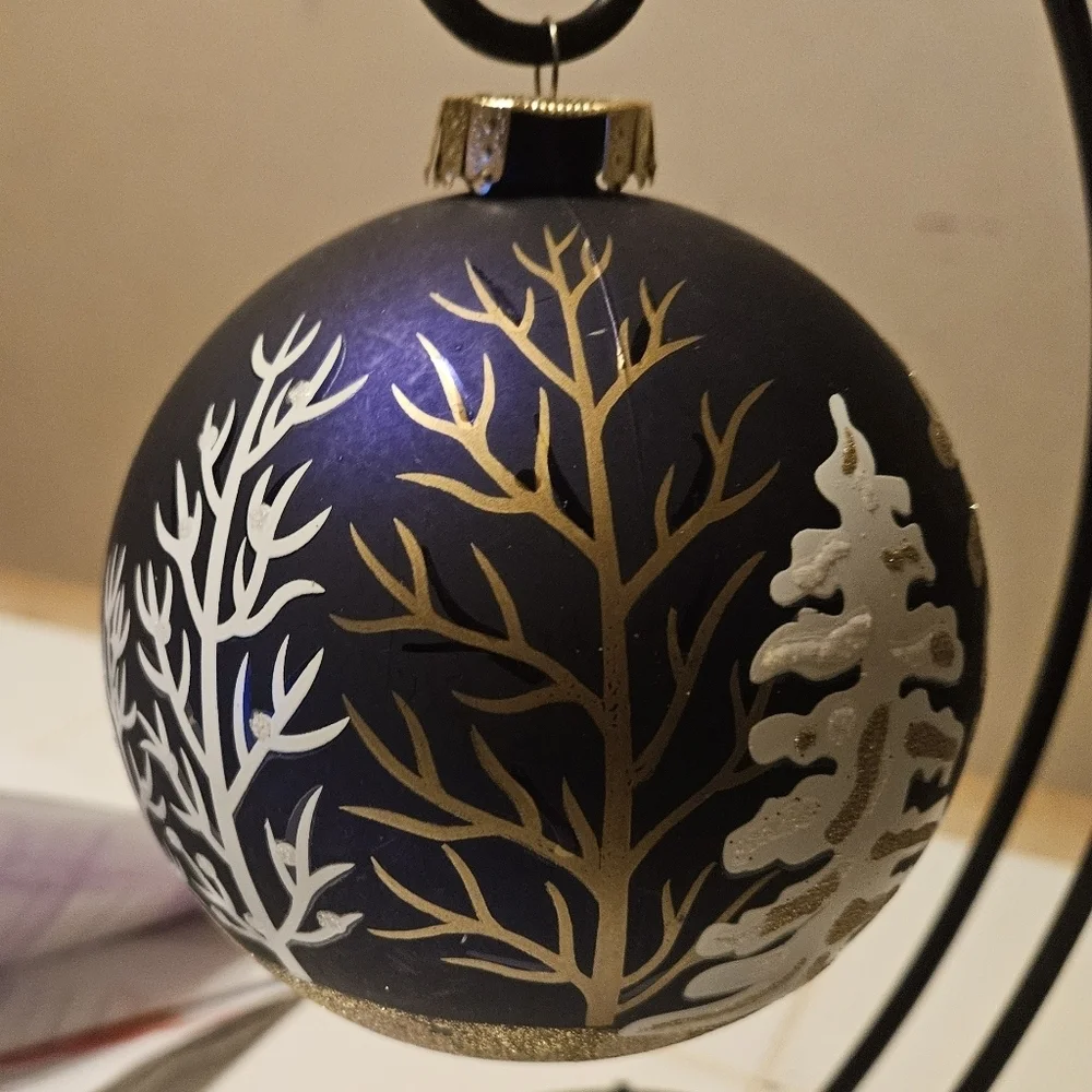 Hand Crafted Upcycled Christmas Tree Ornaments Gold